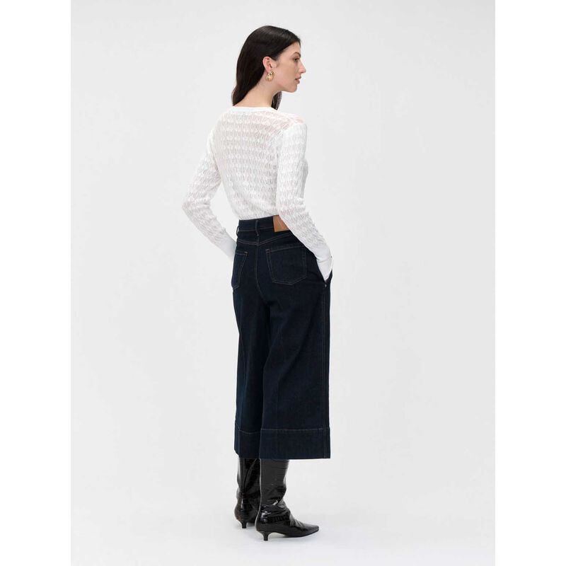 Veronika Maine Lacy Puff Sleeve Knit image number 1